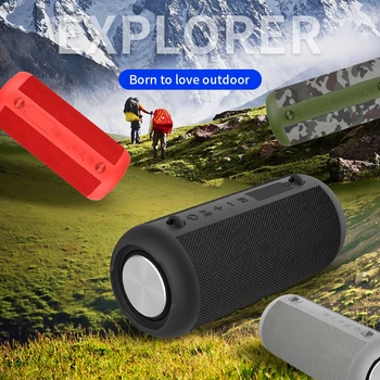 

New Portable Bluetooth Speaker Wireless Bass Column Waterproof Outdoor Speaker Support AUX TF USB Subwoofer Stereo Loudspeaker