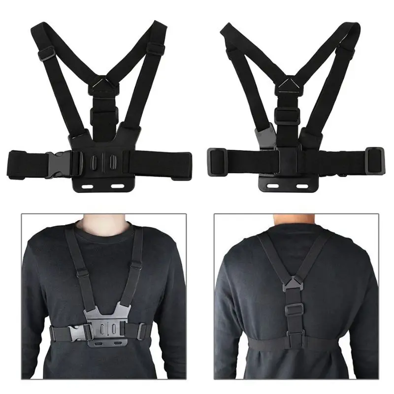 PULUZ для Go Pro Аксессуары Регулируемый ремень для крепления нагрудный ремень для GoPro HERO5 HERO4 Session HERO 5 4 3+ SJ4000 и для Xiaomi Yi