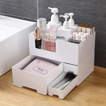 

Drawer Make Up Organizer Large Cosmetic Organizer Storage Makeup Box Desktop Makeup Organizer for Cosmetics Jewelry Organizer