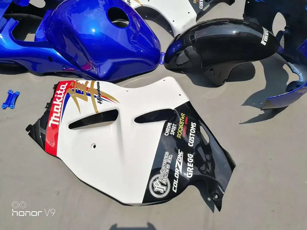 GSXR1300 GSX1300R Hayabusa обтекатель 1997-2007 кузов Cowling бак корпус боковая панель ABS комплекты мотоциклетных обтекателей для Suzuki