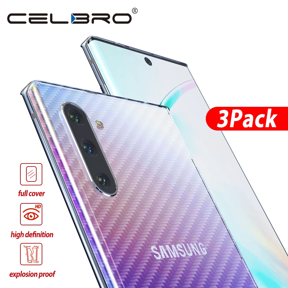 

Back Screen Protector for Samsung Galaxy Note 10 10+ Carbon Fiber Sticker for Samsung Note10+ Note 10 Pro Protective Film Cover