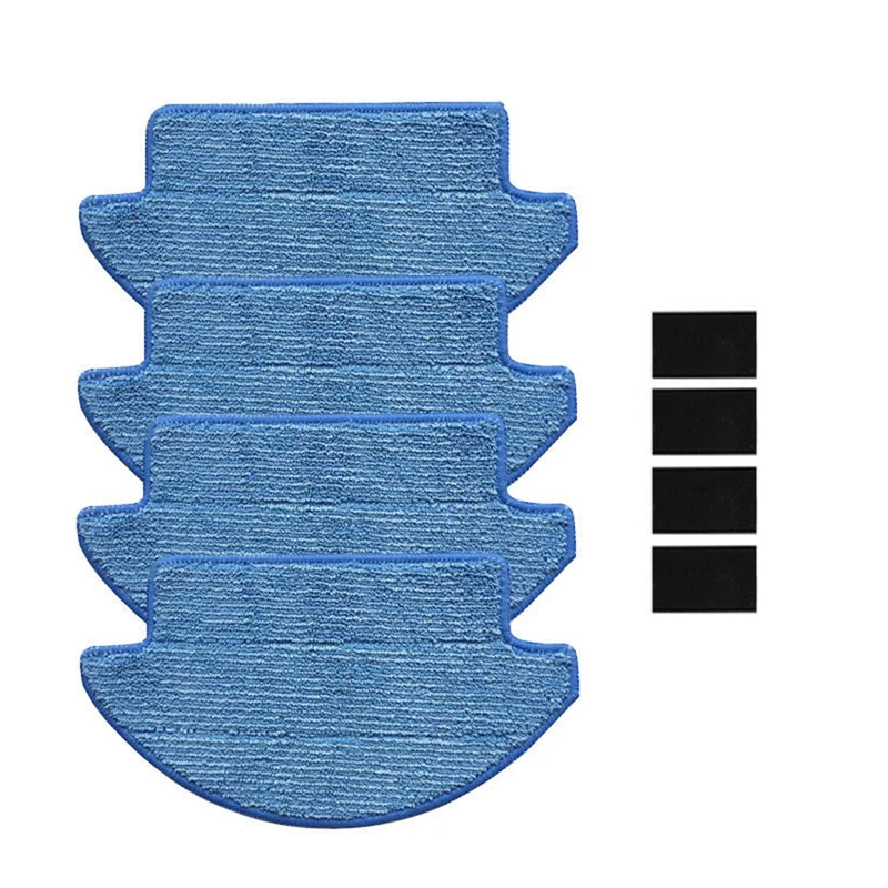 

4Pcs Cleaning Mop Cloth + 4Pcs Magic Sticker For Xiaomi Mi Robot Vacuum Cleaner