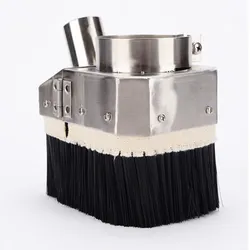 65MM 80MM stainless steel materials cnc dust cover collector cnc machine accessories for 0.8KW/1.5KW/2.2KW spindle motor
