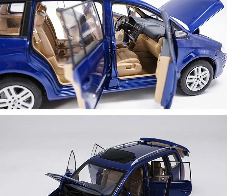 1:18 VW TOURAN MPV литье под давлением Модель автомобиля игрушки Металлическая Модель автомобиля оригинальная коробка