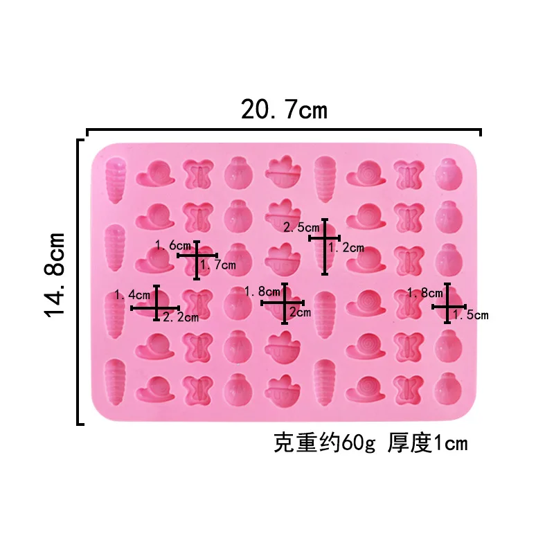 Insect Fudge Mould Bakery Small Cookie Cutter Silicone Ice Handmade
