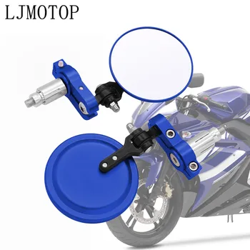 

22mm Motorcycle Aluminum Rear View Handle Bar End Side Rearview Mirrors For yamaha xt 600 mt10 mt 09 tracer suzuki drz/ltz 400