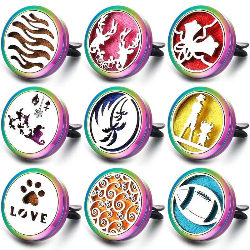 2019 новый красочный пульсация из нержавеющей стали эфирное масло автомобильный