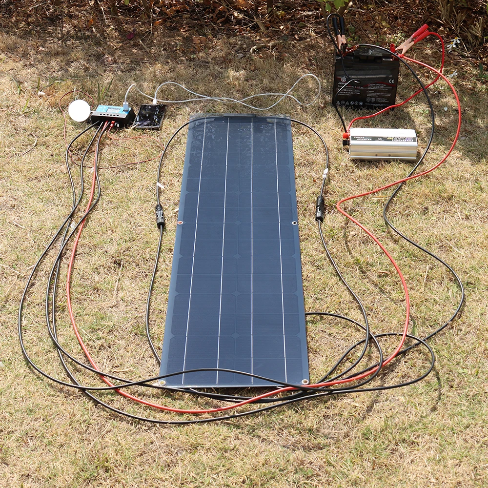 flexível painel solar kit 12v sistema de