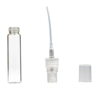 

100pcs Refillable Portable Glass Spray Bottle 5ml Empty Perfume Glass Bottles Perfume Atomizer Travel Accessories