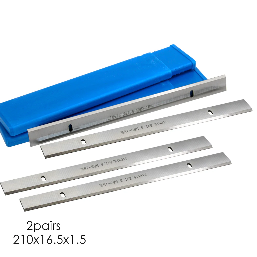 2 Pairs 210Mm Hss Spessore Lama Pialla 210X16.5X1.5Mm Coltello Jointer Per Schepch-Einhell Erbauaccessori Per Utensili Per La Lavorazione Del Legno