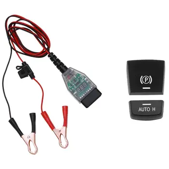 

Car Handbrake Parking Brake P Button Cover with Car Battery Diagnostic Instrument