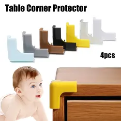Protège coins en PVC de haute qualité, bande anti collision souple, Protection des bords des enfants, sécurité des coins de Table, 4 pièces 