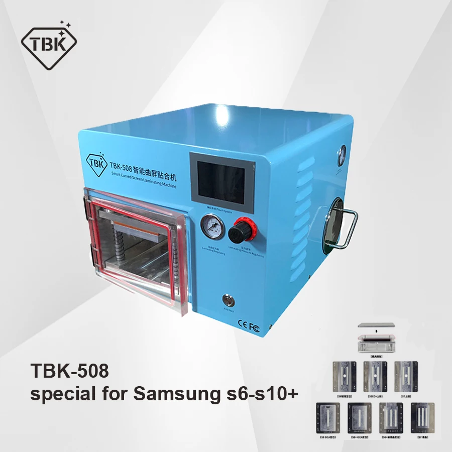 TBK-508 5 в 1 умный изогнутый ЖК-дисплей ScreenVacuum машина для производства бумажных ламинатов для Sumsung S10 S1+ S8 S9 S9+ край ЖК-дисплей OCA ремонт устройство для удаления пузырей