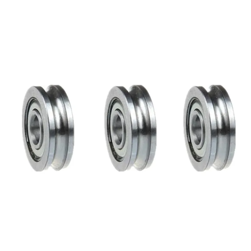 10pcs U604ZZ SZU4-13 604UU U Groove Deep Groove Ball Bearing 4x13x4mm Walking Guide Rail Bearings for 3D Printer