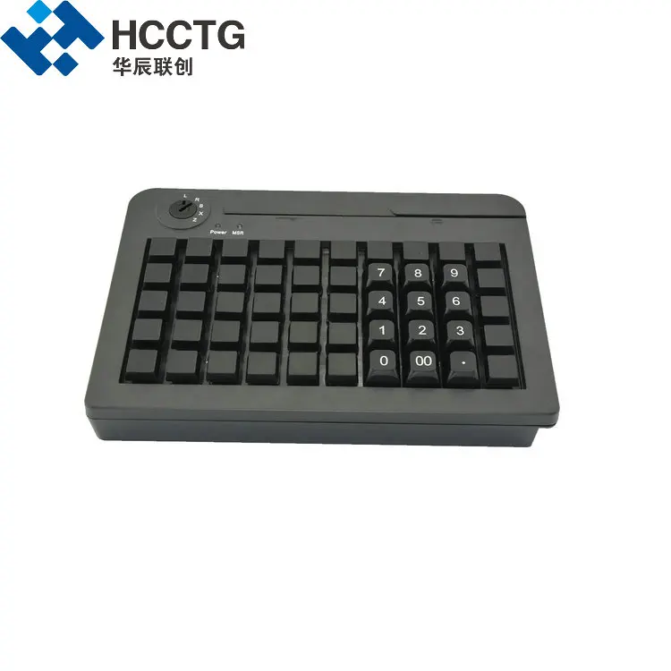 

USB/PS/2 50keys Mini Programmable POS Keyboard with Msr Card Reader (KB50M)