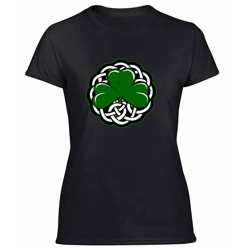 Стиль Shamrock Футболка мужская Юмористическая женская футболка круглый воротник размера плюс S-5xl