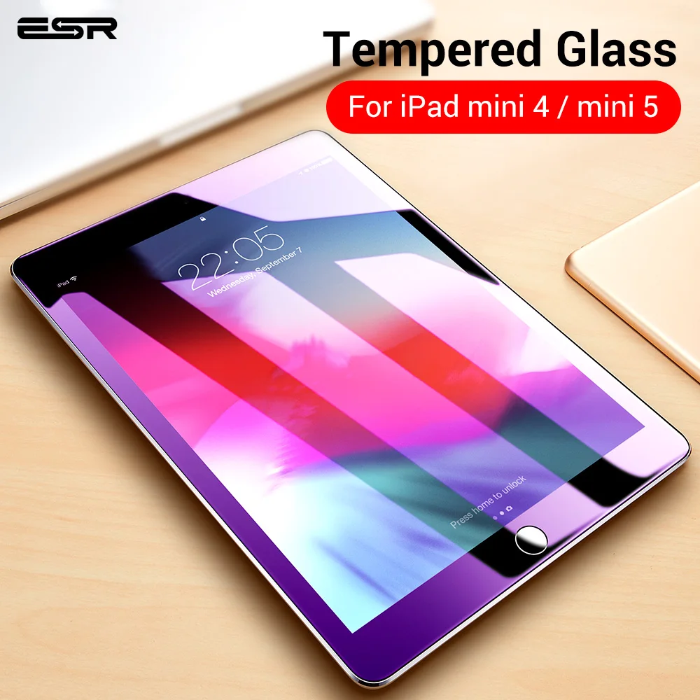 ESR Защитная пленка для экрана с защитой от синего излучения для iPad Mini 5/Mini 4, закаленное стекло с бесплатным аппликатором для iPad mini 5