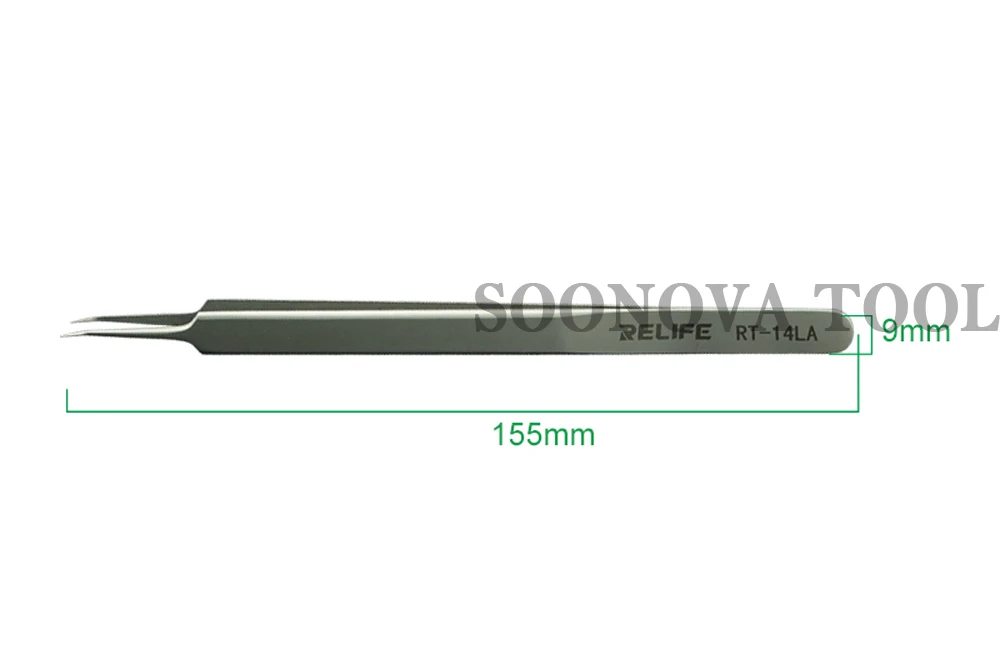 RT-14LA чип выделенный нержавеющая сталь Tweezers антистатические специальное обслуживание Пинцет Точная Электроника чип ремонт клип