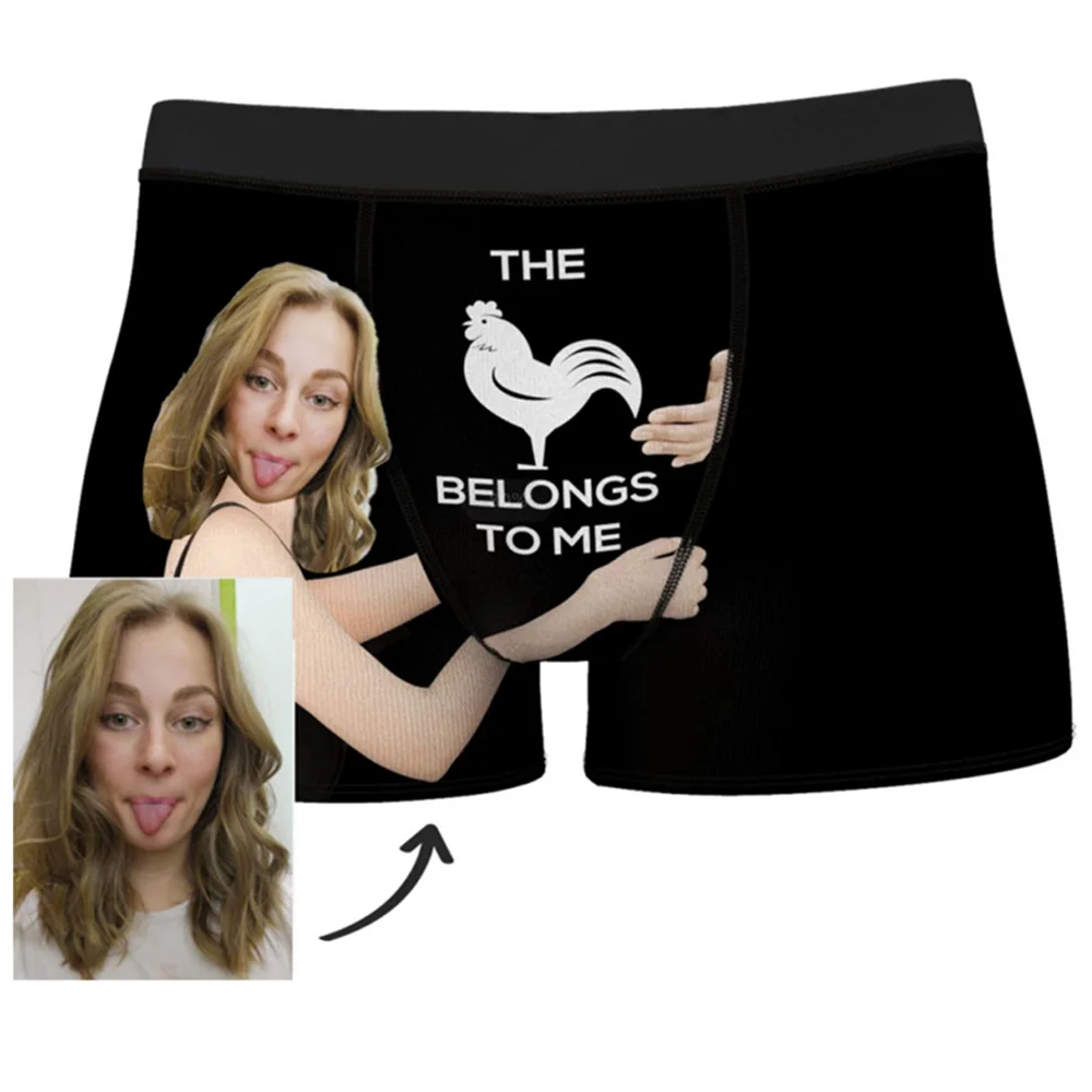 Customized name photo boxer на теле темная кожа День Святого Валентина мужские трусы забавные шорты для бойфренда нижнее белье рождественские подарки - Цвет: custom style 10