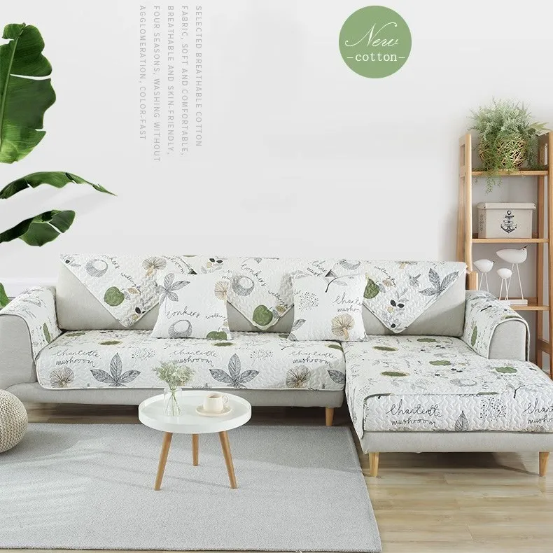 

Modern Simplicity Sofa Cover for Living Room Armchair Cover Sectional Sofa Pillowcase Printing Four Seasons L Shape Sofa Cover