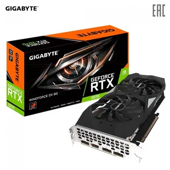 

Graphics Cards GIGABYTE GV-N2070WF2-8GDV3 board accelerator game video card adapter controller PCIE16 Nvidia GeForce RTX2070 8GB 256 bit 1620 MHZ 14000 MHZ GDDR6 GV-N2070WF2-8GD V3