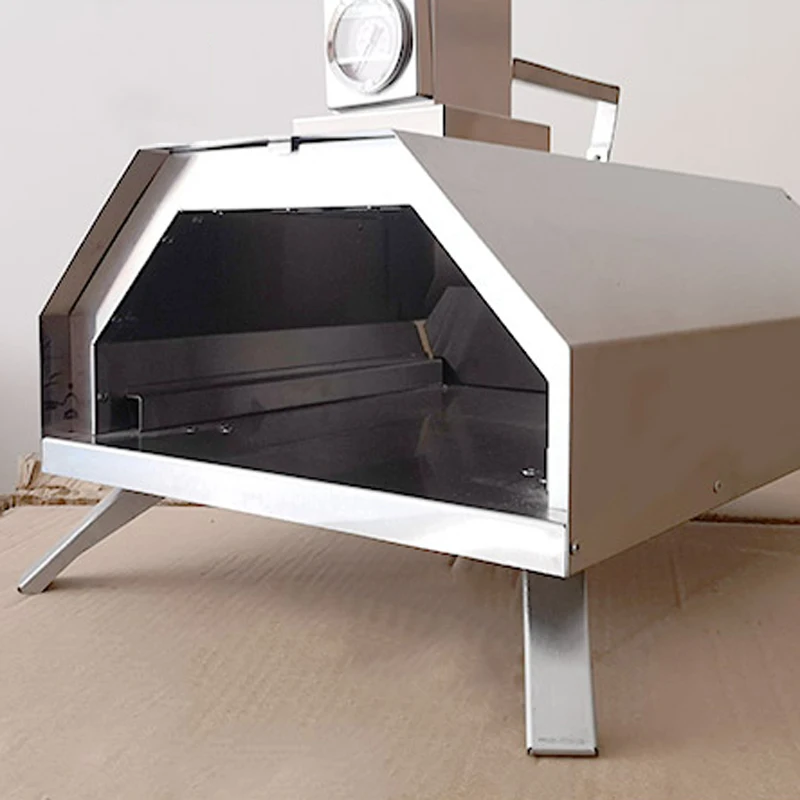 Small Pizza Oven VT-018Z Stainless Steel Pizza Oven Household Outdoor BBQ Oven Fruit Charcoal Fire Pizza Oven