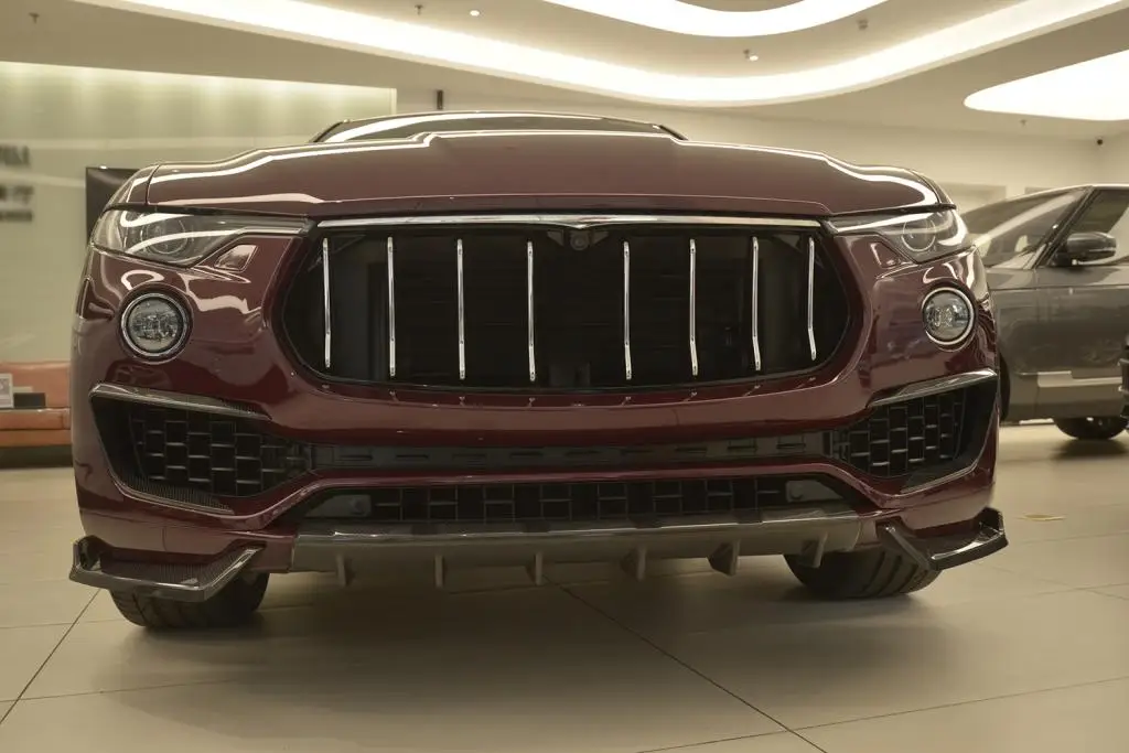 Комплект корпуса из углеродного волокна для Maserati Levante 4 двери- Передние Губы разветвители вентиляционная отделка крышки задняя губы Средний спойлер