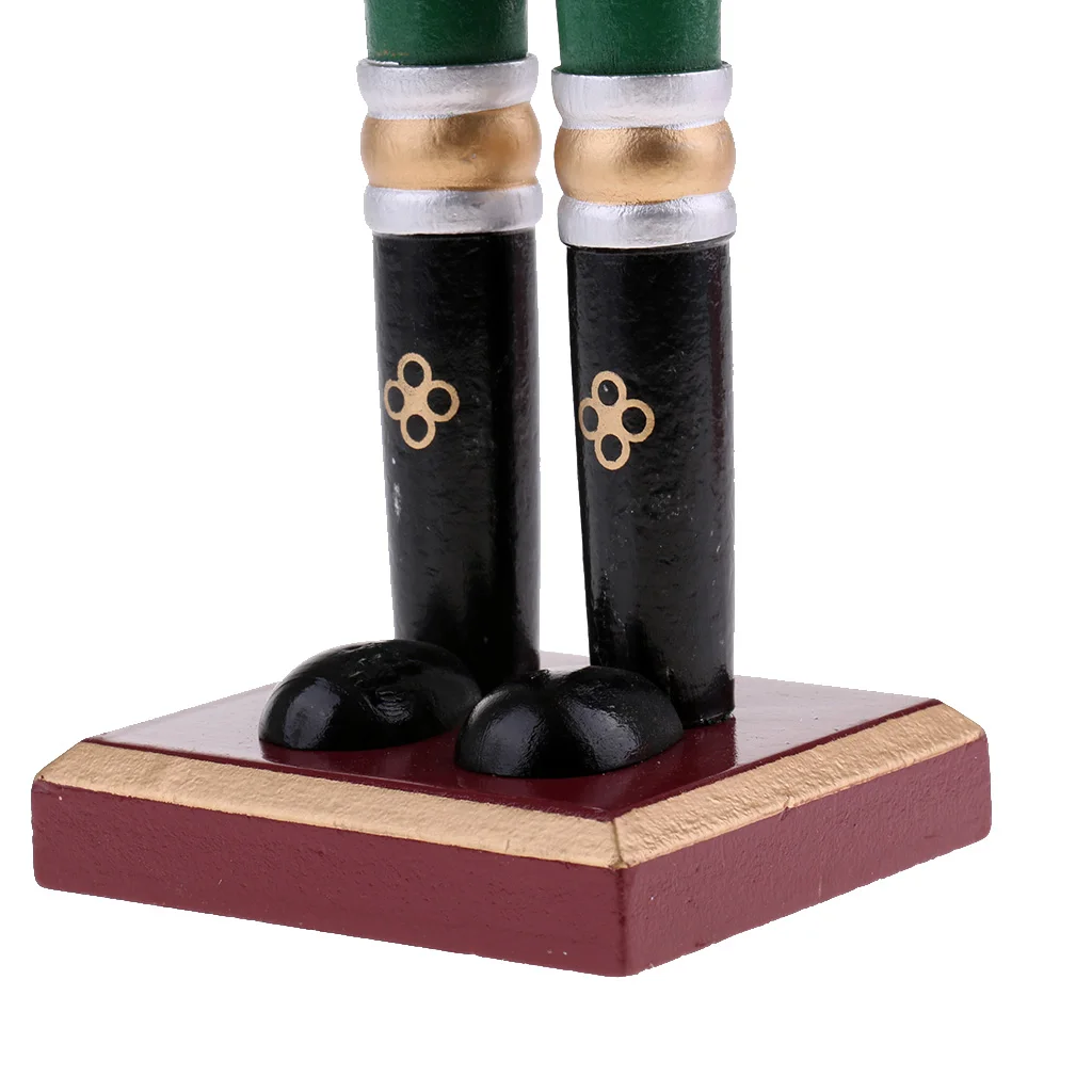 3Pcs/Lot 30cm Wooden Nutcracker Figurine Christmas Ornaments Decoration Dolls Colorful Hand Painted Vintage Design Desk Decor