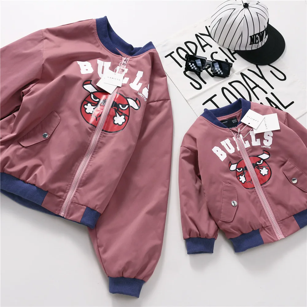

Tonytaobaby Autumn and Winter Clothes New Kids Children's Clothes Jacket Bull Parents' and Children's Jacket Girls Jackets