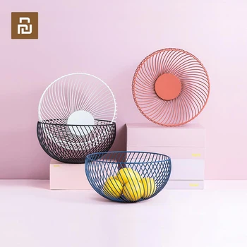 

Youpin have fantastic home Twill fruit basket size suit Snack candy basket for Living Room Desktop Kitchen Organizer Basket