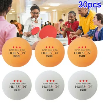 

30PCs 3-Star Table Tennis Balls Ping pong Ball White Orange Pingpong Ball Amateur Advanced Training Ball