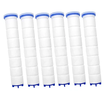

6 Pcs Of High Pressure Hand-Held Water Shower Filter Bathroom Bath Shower Filter Core Water Purification
