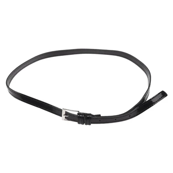

Lady Thin PU Leather Belt Dress Belt - Black
