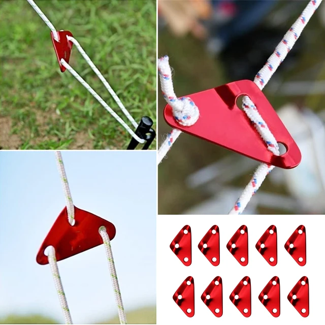 Triangle Rope Tensioner Portable Hiking Tent Rope Buckle Outdoor Camping  Cord Runners Aluminum Alloy Tent Tensioners - AliExpress