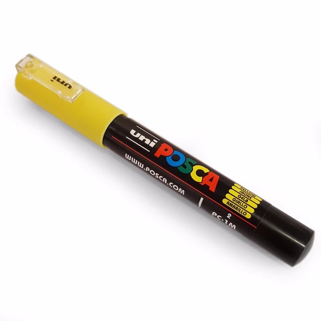 UNI Posca-Juego de bolígrafos de pintura, marcadores de 5 tamaños, con 1  bolígrafo PC-1M/3M/5M/8K/17K, para publicidad - AliExpress