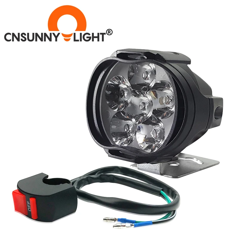 Светодиодная фара CNSUNNYLIGHT для мотоцикла 8 Вт скутера внешний прожектор