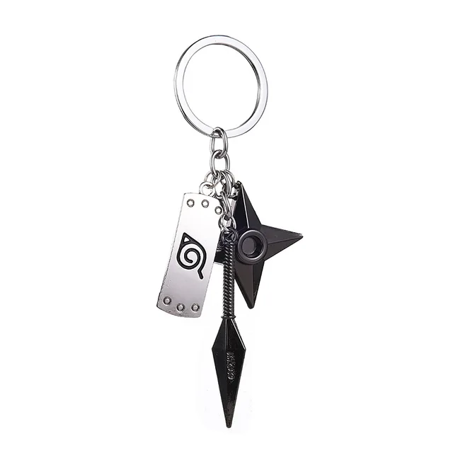 Kunai Shuriken Konoha Ninja Keychain for Bags 2021 Men Anime Trinkets Keyring Narutos Accessories Women Jewelry Backpacks Gift A
