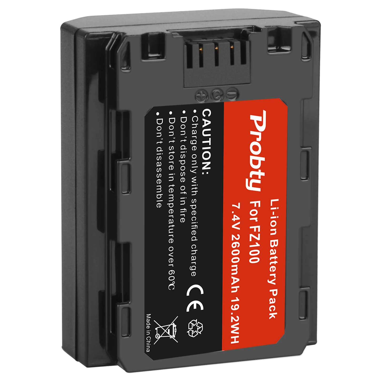 NP-FZ100 NP FZ100 NPFZ100 2600mAh Battery + LCD Dual USB Charger for Sony Alpha A7III A7R III A9 Alpha 9 A7R3 A6600 Cameras