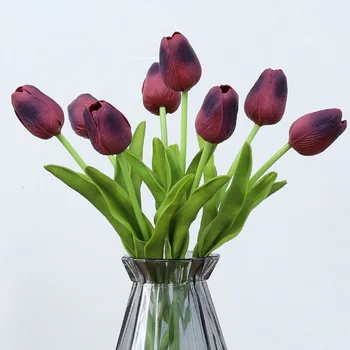 

1PC Tulip Artificial Flower Real Touch Artificial Bouquet Fake Flower Calla for Home Wedding Decoration Flowers Garden Decor