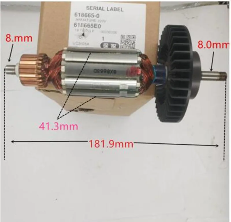 Роторный мотор MAKITA 518655-2 арматура для ротора UC3020A UC3520A UC4020A | Инструменты