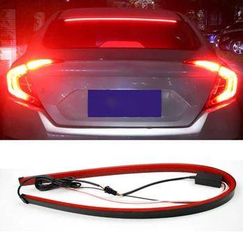 

90cm Light Strip LED Car Flexible 3rd High Brake Rear Stop Signal Bar Red