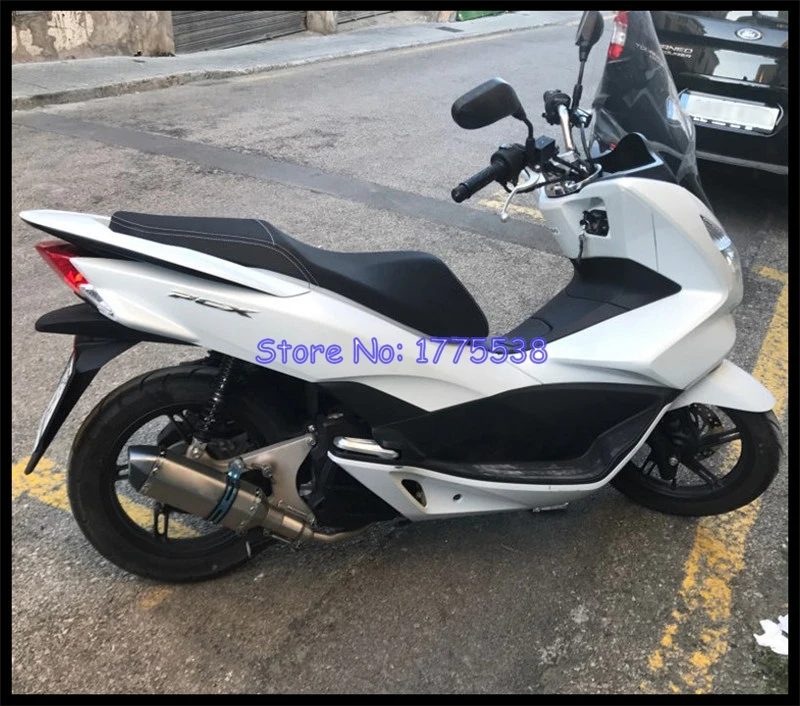 Мотоцикл PCX 125 150 2012- выхлоп полный Системы выхлопная труба глушителя для мотоцикла Труба среднего звена для PCX125 PCX150 Escape Moto выхлопных газов