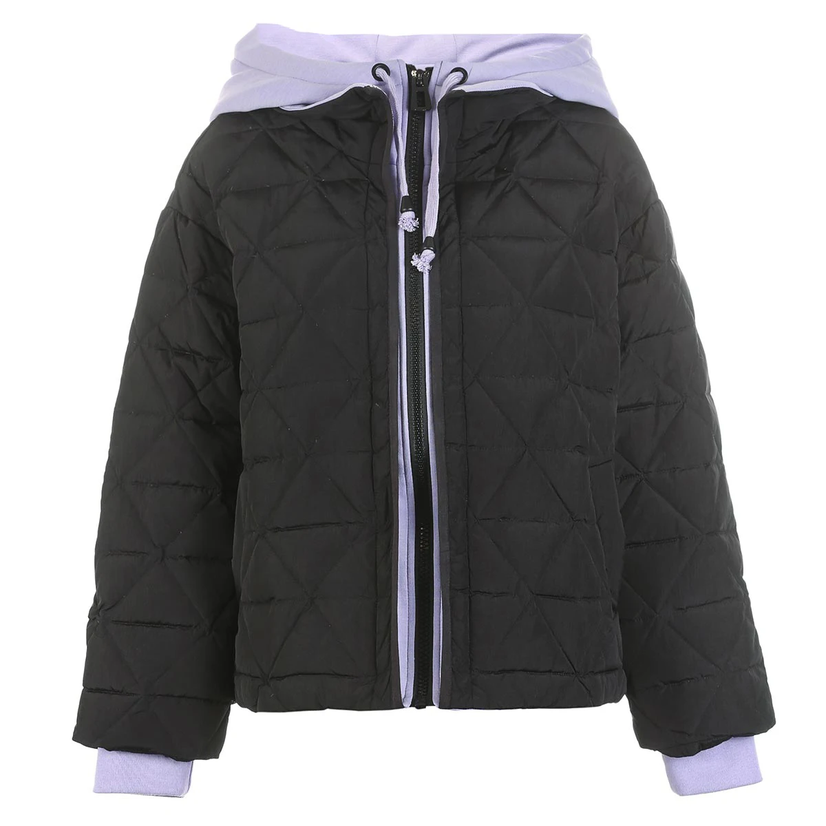 Vero Moda зимний с капюшоном женский зимний поддельный Двухсекционный вязаный с капюшоном пуховик пальто | 318423515