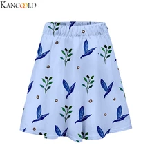 KANCOOLD смешной стиль плиссированные юбки Harajuku размера плюс 3D принт забавная короткая хлопковая юбка аниме мини юбка Повседневная Новое поступление