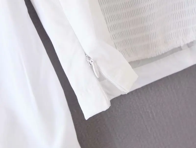 Женская модная однотонная Повседневная тонкая Свободная Женская блузка Винтажная с квадратным воротником сзади эластичная белая блуза шикарные топы LS4218