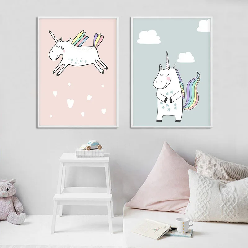 Cute_Cartoon_Baby_Girl_Nursery_Canvas_Art_Poster_Unicorn_Canvas_Painting_Wall_Picture_for_Kids_Livin (1)
