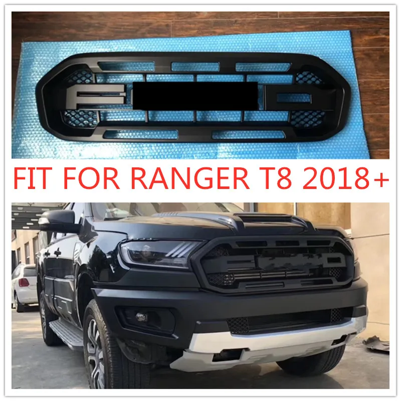 

OWN DESIGN MODIFIED FRONT RACING GRILLS GRILLE MESH BUMPER MASK COVER FIT FOR 2018 RANGER T8 LOW VERSION EXTERIOR GRILL PARTS