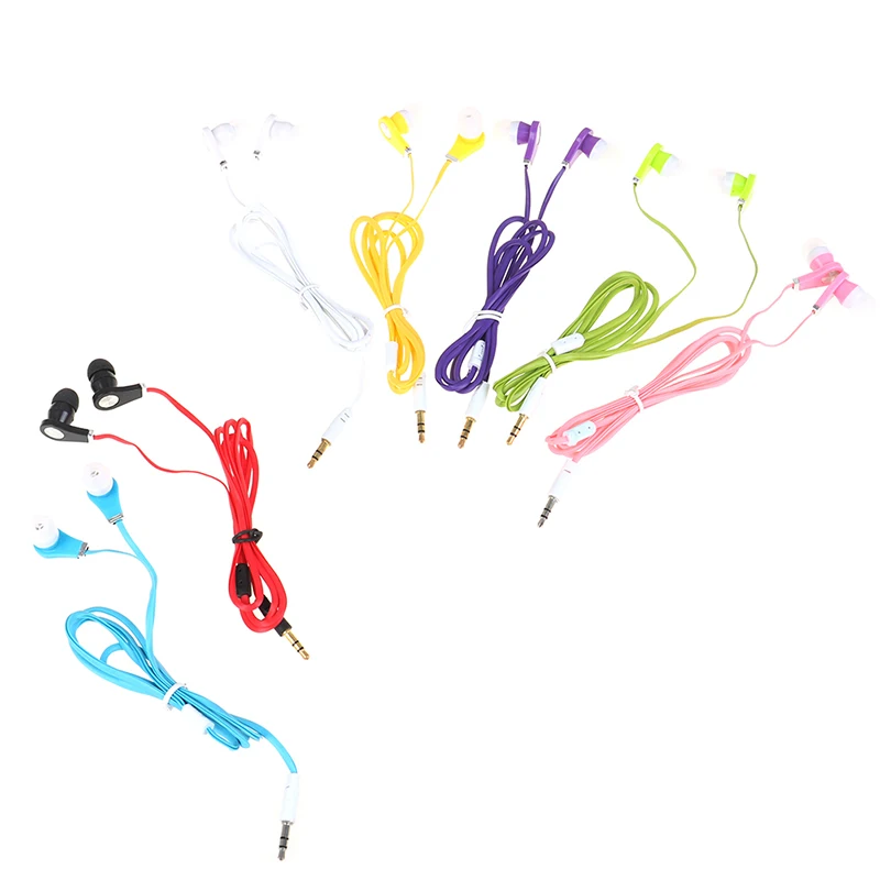 1PC 3.5mm Earphone In-ear Earphone Colorful Headset Earbuds Bass Earphones High Quality Ear Phones