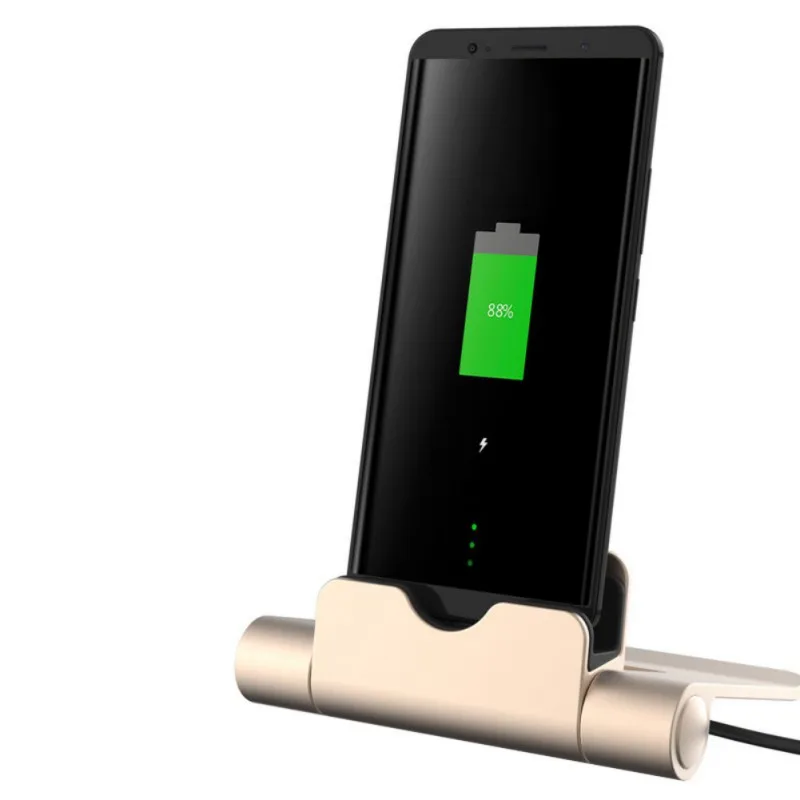 Телефон зарядная подставка USB быстрое зарядное устройство док-станция держатель для IPhone/Android телефон с зарядным штекером Micro-USB/type-C
