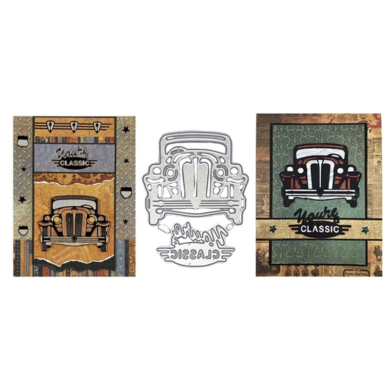 

Classic Car Metal Cutting Dies Classic Car Cut Dies Stencils For DIY Scrapbooking Photo Album Decorative Greeting Cards Craft